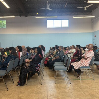 Audience enjoying a cultural program at Bangiya Parishad Toronto.